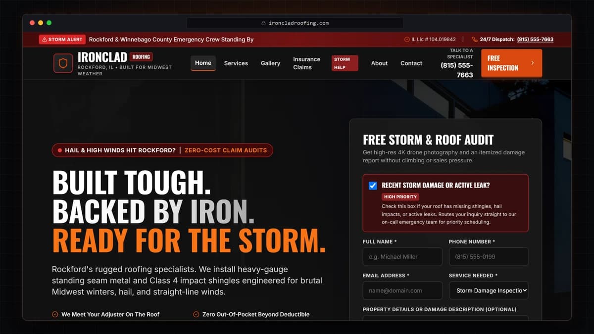Ironclad Roofing Co. preview
